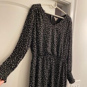 Black Heart Midi Dress